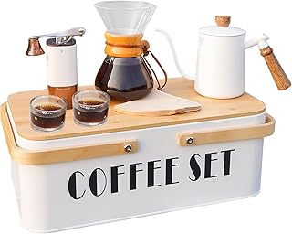 Sotech o conjunto portátil de cafeteira inclui cafeteira branca de