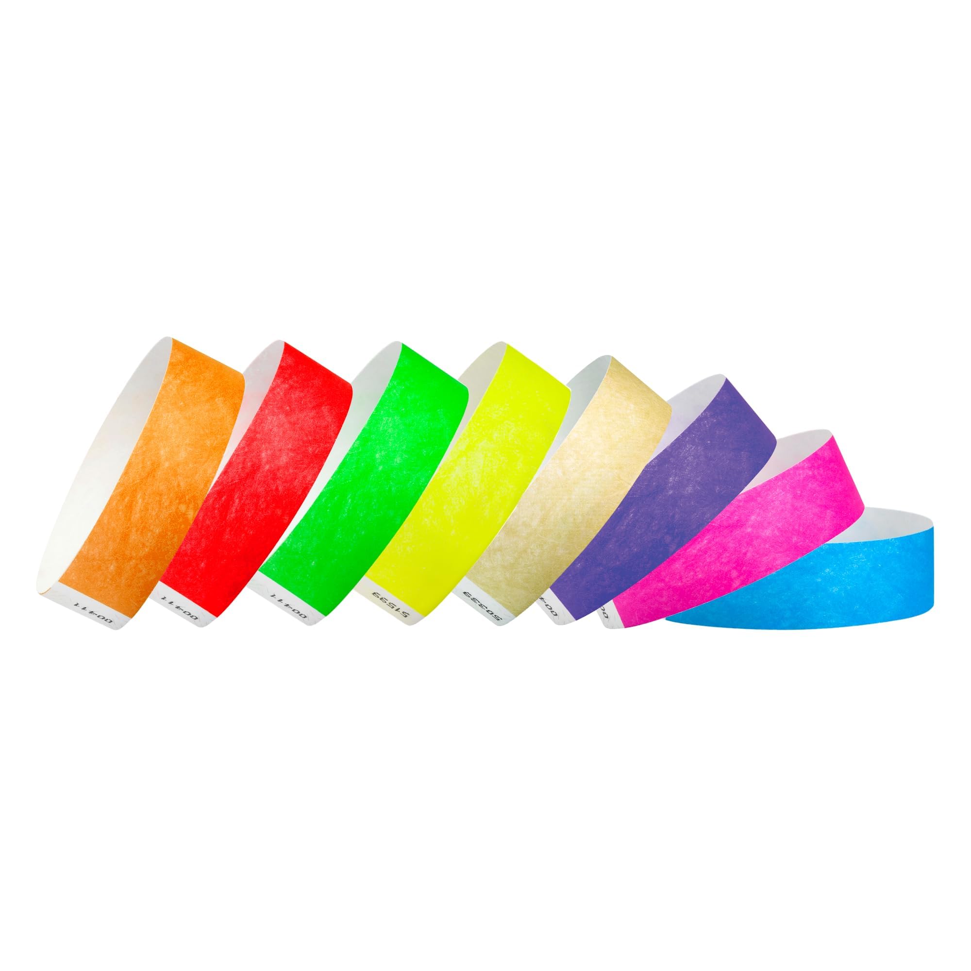 1,600 WristCo Tyvek Wristbands for Events 8-Color (200 Bands per) Variety Pack – Tamper-Proof Design Prevents Reuse – Premium-Grade Bracelets for Hospital & Medical ID, Party, VIP Identification