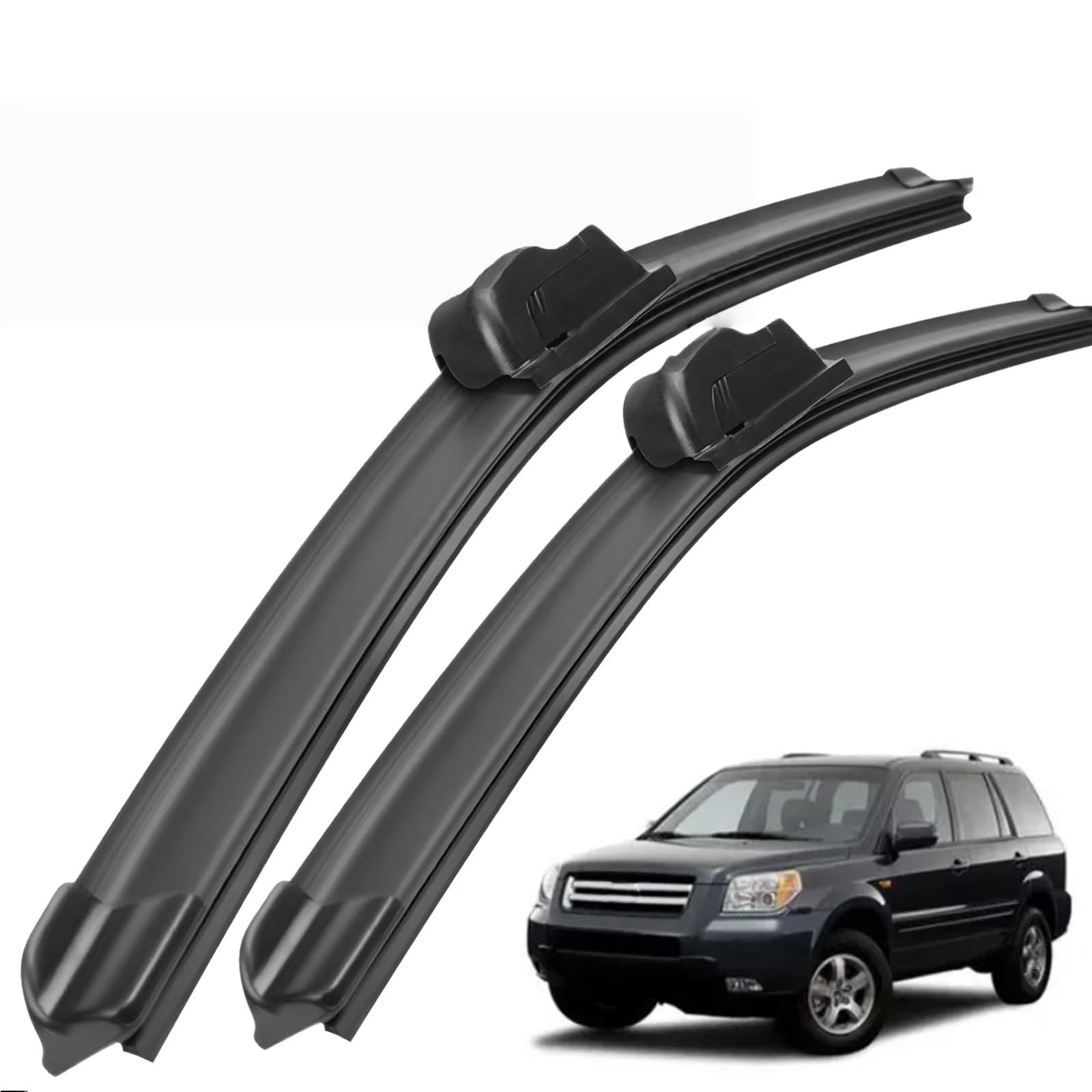 PAPEP Windscreen Wiper Blades for Pilot MK1 2003-2008 24"+21", Front Replacement Wipers OEM Quality Water Repellent Rubber Automotive Windshield