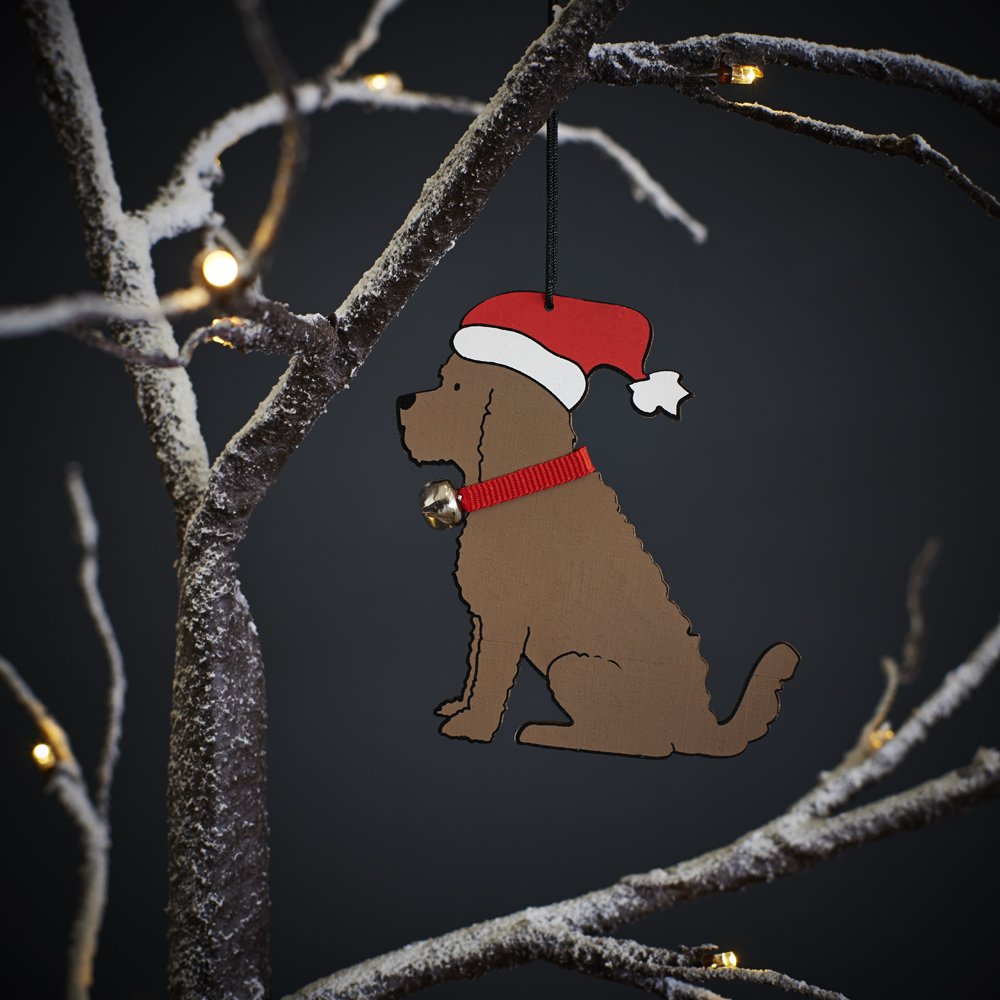 Sweet William Designs Brown Sweet William Cockapoo/Labradoodle Chocolate Christmas Tree Decoration