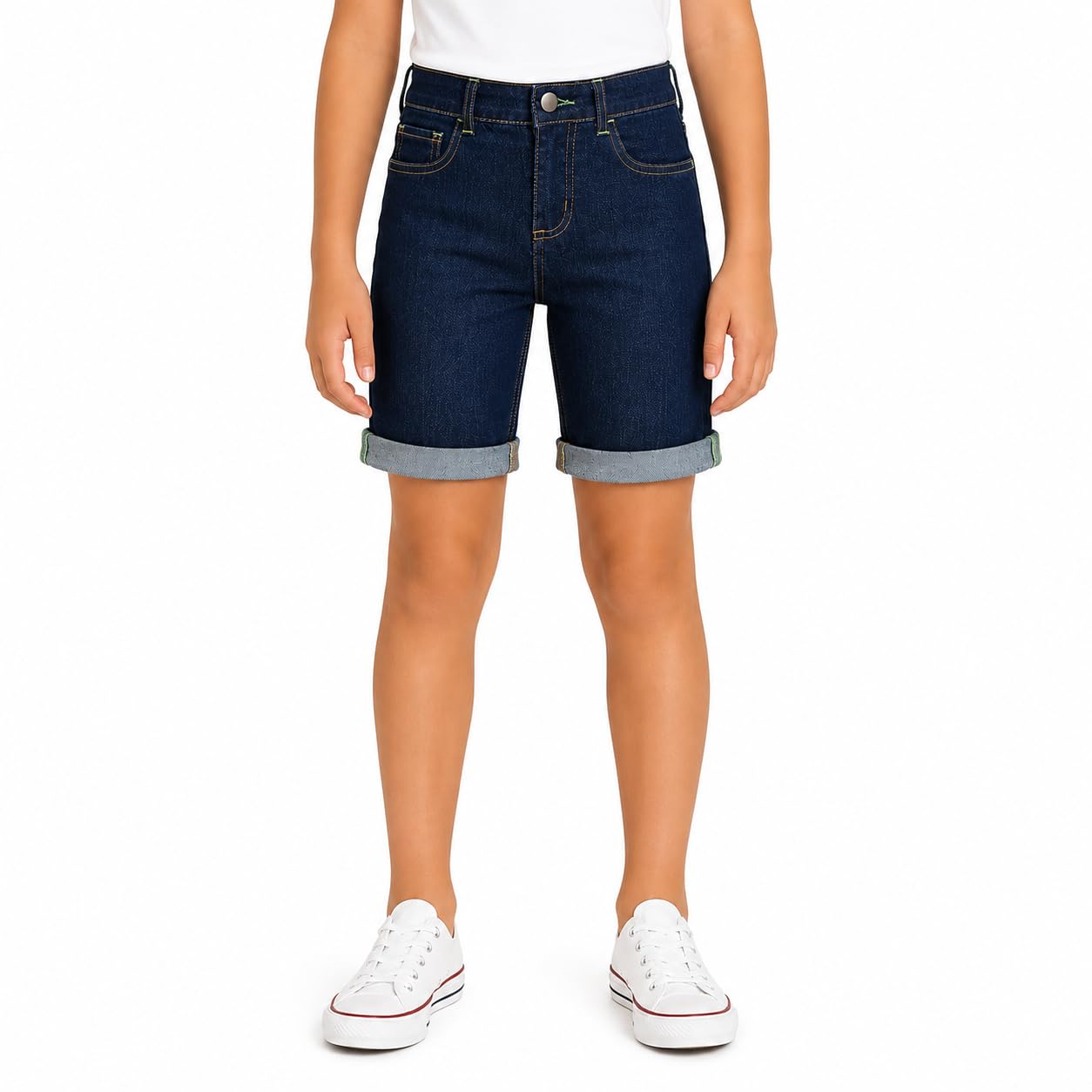 Bienzoe Girls Adjustable Denim Shorts