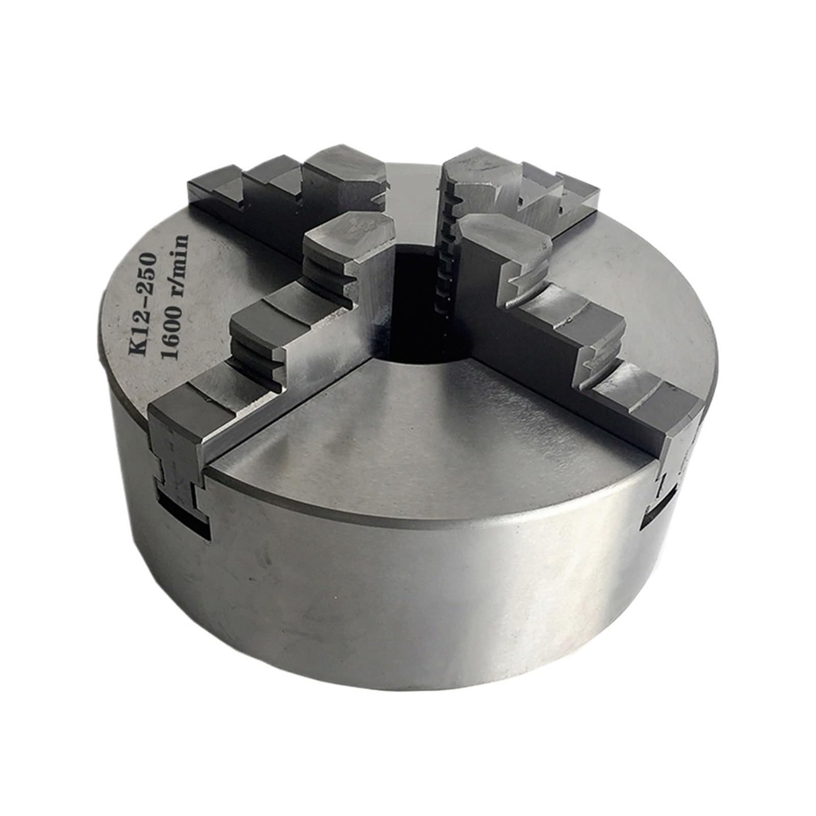 Uchwyt tokarski do metalu 250 mm 4 szczęki samocentrujące K12-250 ręczne przesunięcie (K12-250)