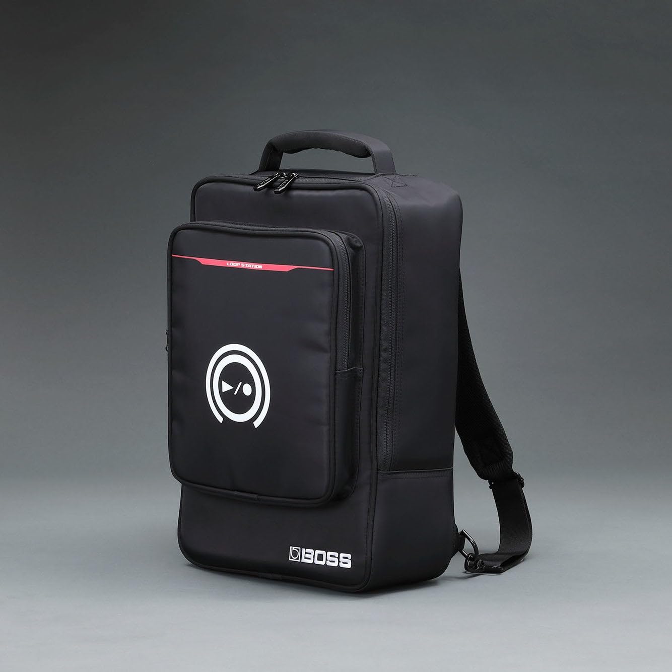 BOSS Torba transportowa CB-RC505, oficjalny plecak dla Loop Stations RC-505mkII i RC-505, Kieszeń na laptopa/tablet, Zewnętrzna kieszeń na mikrofon, zasilacz sieciowy i inne