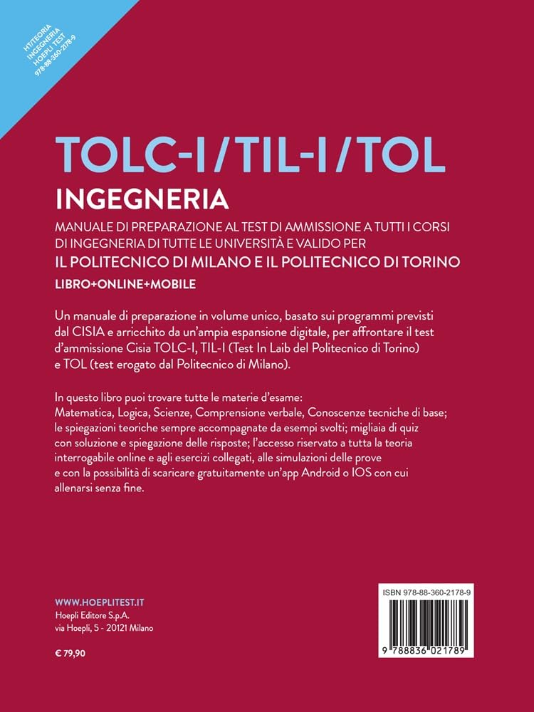 TOLC-I /TIL-I/TOL. Ingegneria