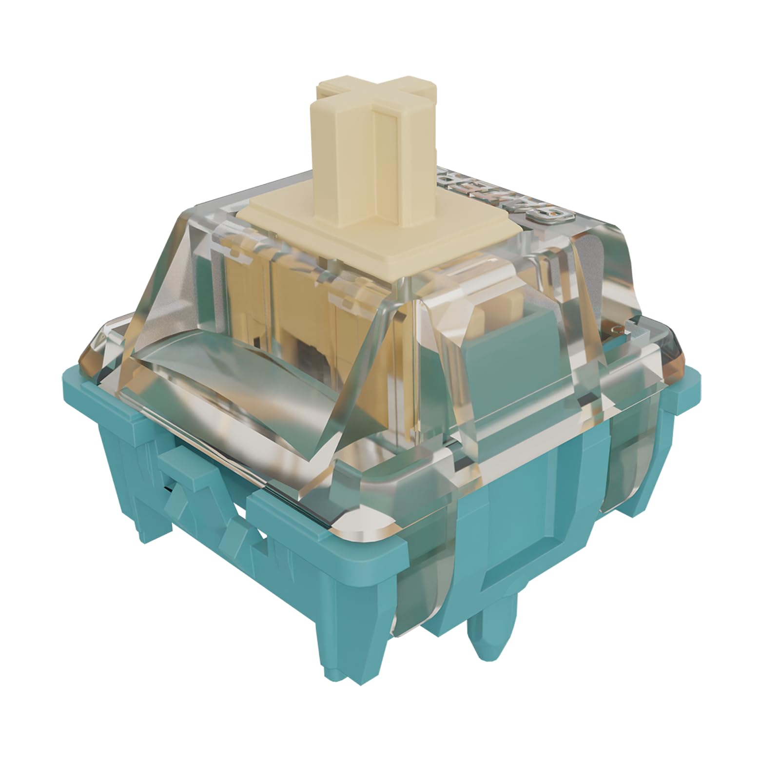 Gateron Dual-Rail Lunar Probe Pre-lubed Keyboard Switches, 5-Pin 45gf Linear Switches for MX Mechanical Keyboard(72PCS,5-Pin)