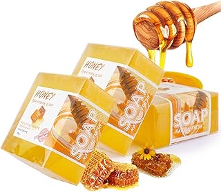 Turmeric Honey Soap Bar,Natural Turmeric Skin Soap, Reduces Acne and Cleanses Skin,for Face and Body Turmeric Soap Bar, All Natural Gentle Cleanser for All Skin Types