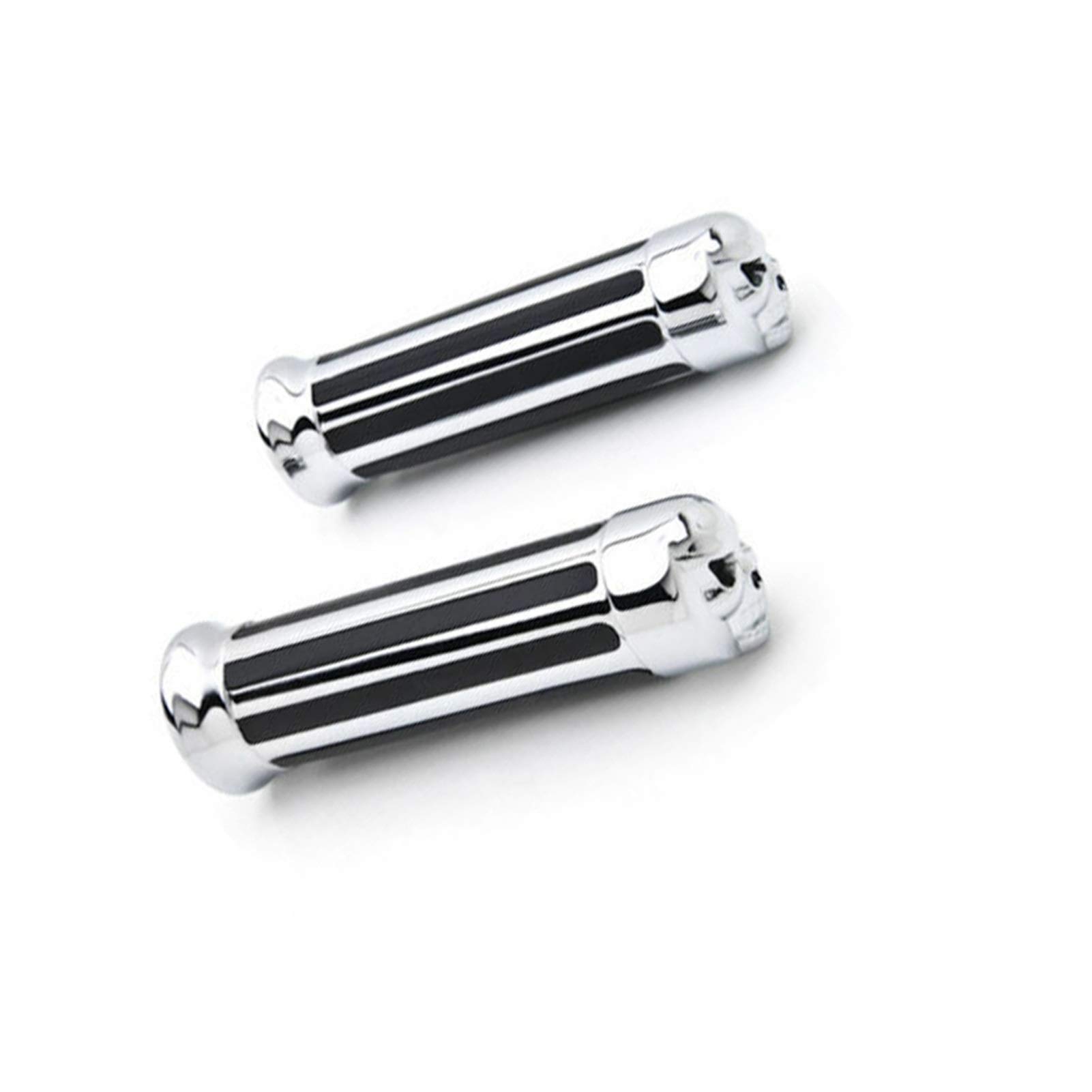 Chrome Hand Grips With Soft Rubber For Yamaha Virago XV250/500/535/750/920/1100 – Unbranded