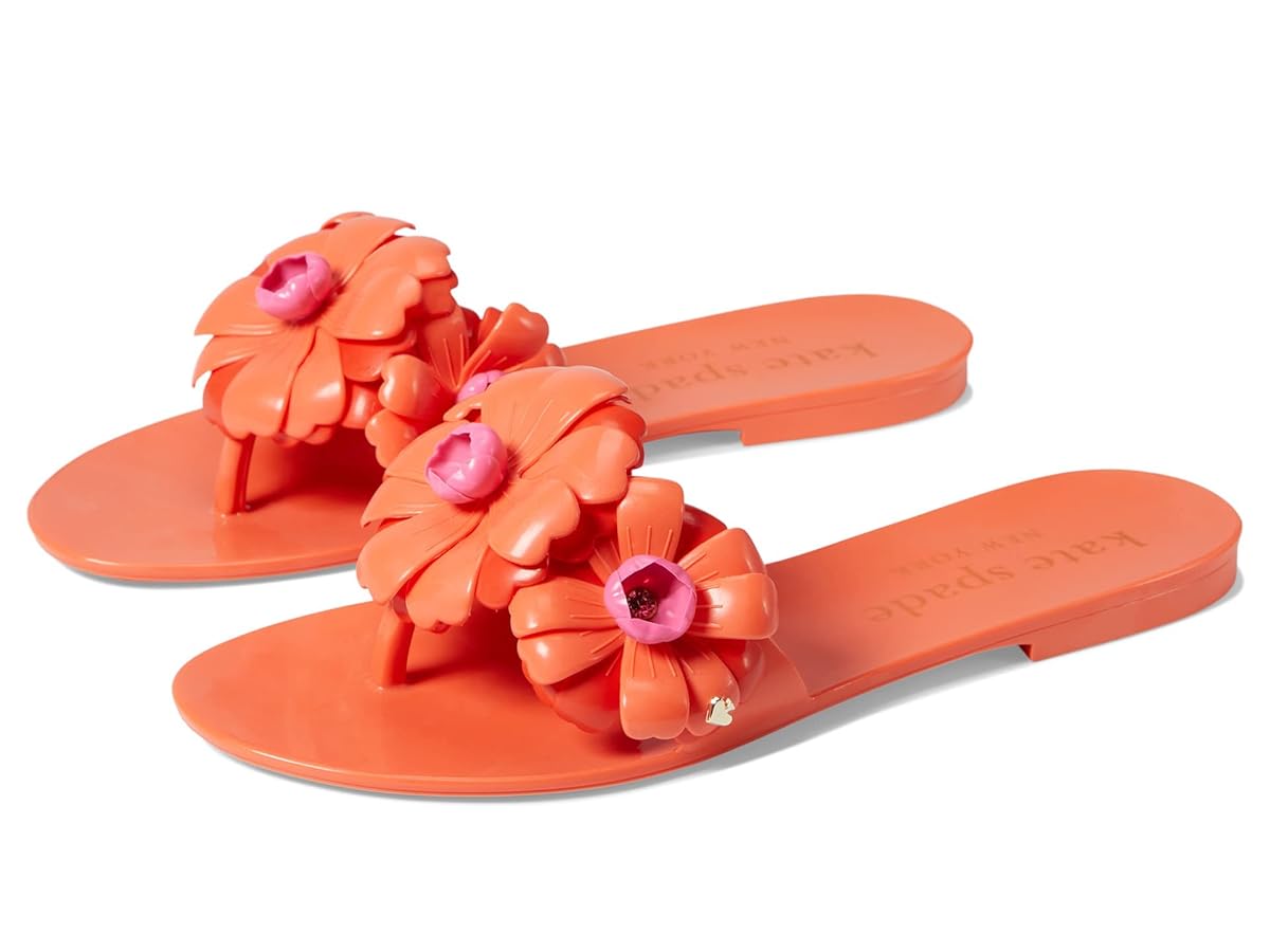 KATE SPADE NEW YORK ジェイリー スライド サンダル フラット Amazon.com | kate spade new york Jaylee Fresh Tomato 5 B (M