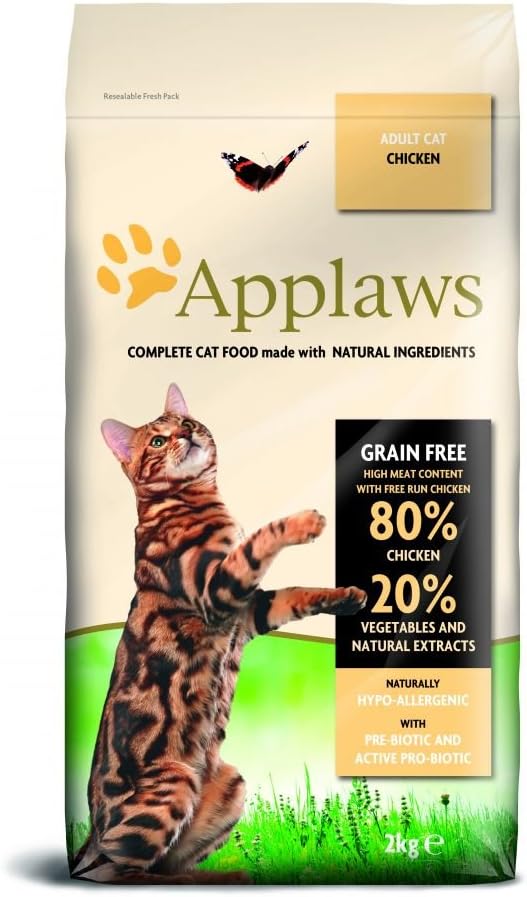 Applaws Complete Natural Grain Free Chicken Flavour Dry Cat Food for