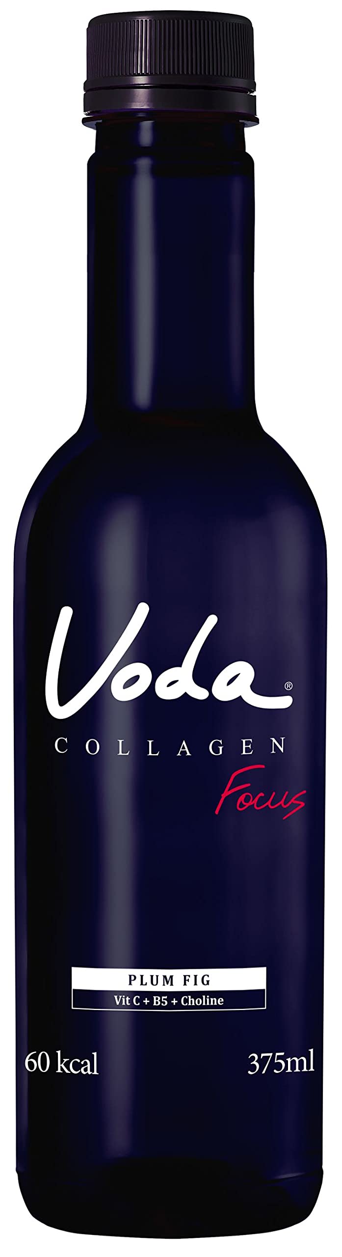 Voda Collagen, Acqua Funzionale Voda Focus al Gusto Fico e Prugna - 12 bottiglie da 375 ml (tot 4,5lt)