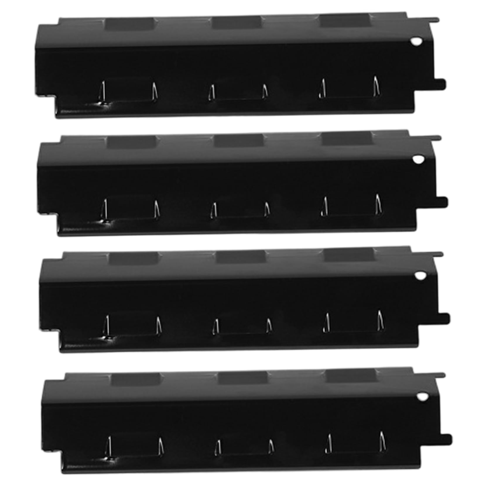 Plaque chauffante pour barbecue à gaz en acier inoxydable, lot de 4 tentes thermiques 37cm
