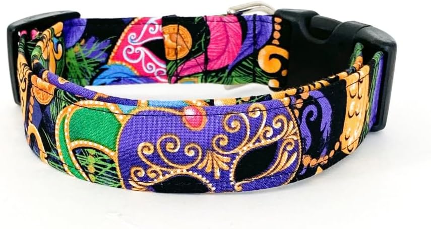 Mardi Gras Dog Collar (Medium)