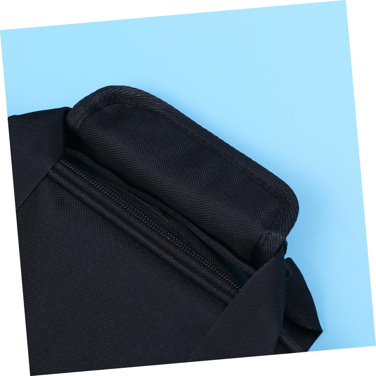 ifundom Custodia per Bacchette Batteria in Pvc Nero Doppio Gancio e Manico, Resistente e Comoda da Trasportare, per Prove e Concerti