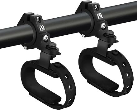 2PCS UTV Gun Holder, Adjustable Rubber Straps Quick Release UTV Gun Rack for 1.5"-2" Roll Bars Compatible with Polaris Ranger RZR General Canam Maverick X3 Snowmobile Golf Cart