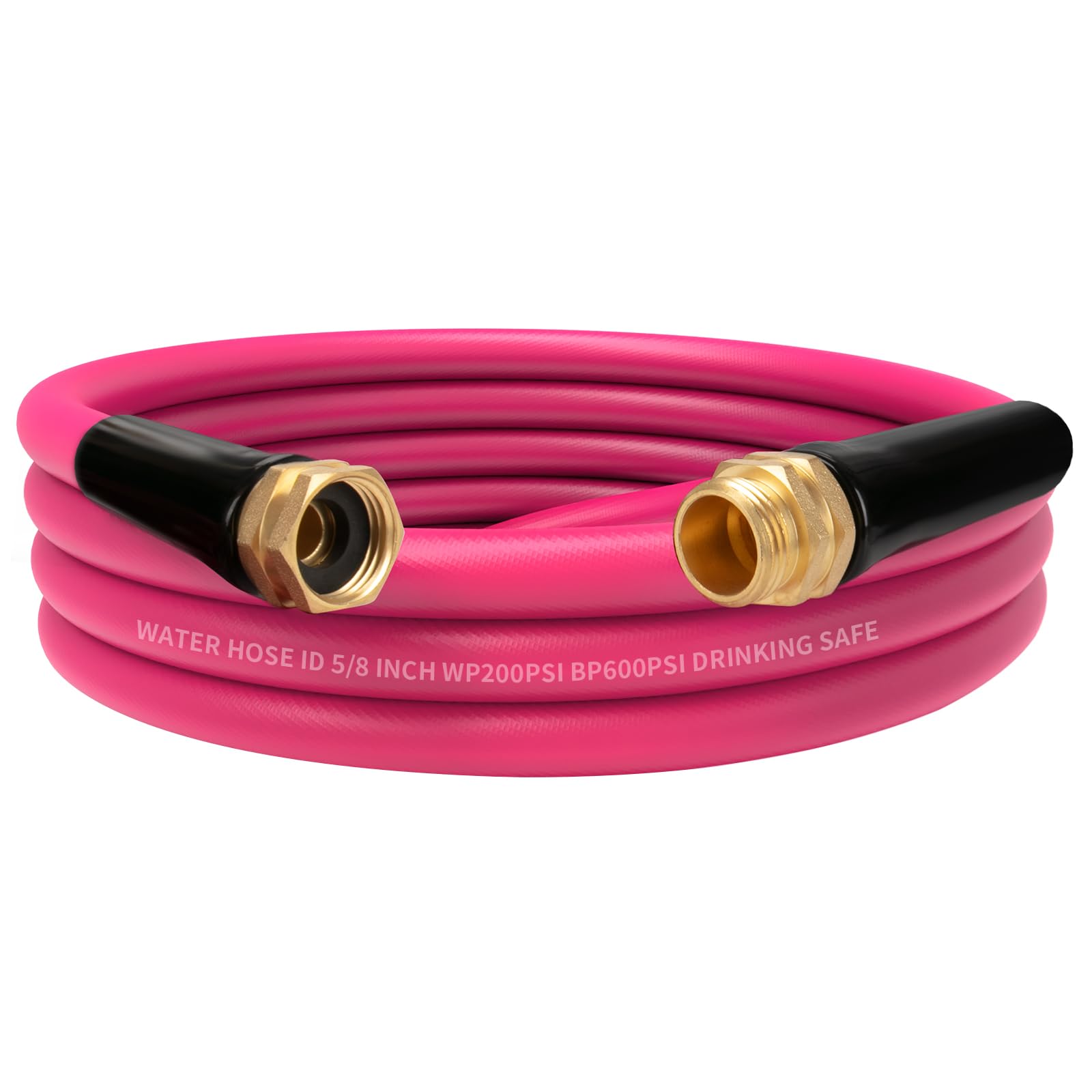 WELLUCK Water Hose Leak-proof 5/8"x10ft Garden Hose Flexible Anti-Kink with Male to Female Heavy Duty Garden Hose Superior Strength 600 Burst PSI Hose Pipe for Garden Patio Yard RV Camper Outdoor Use