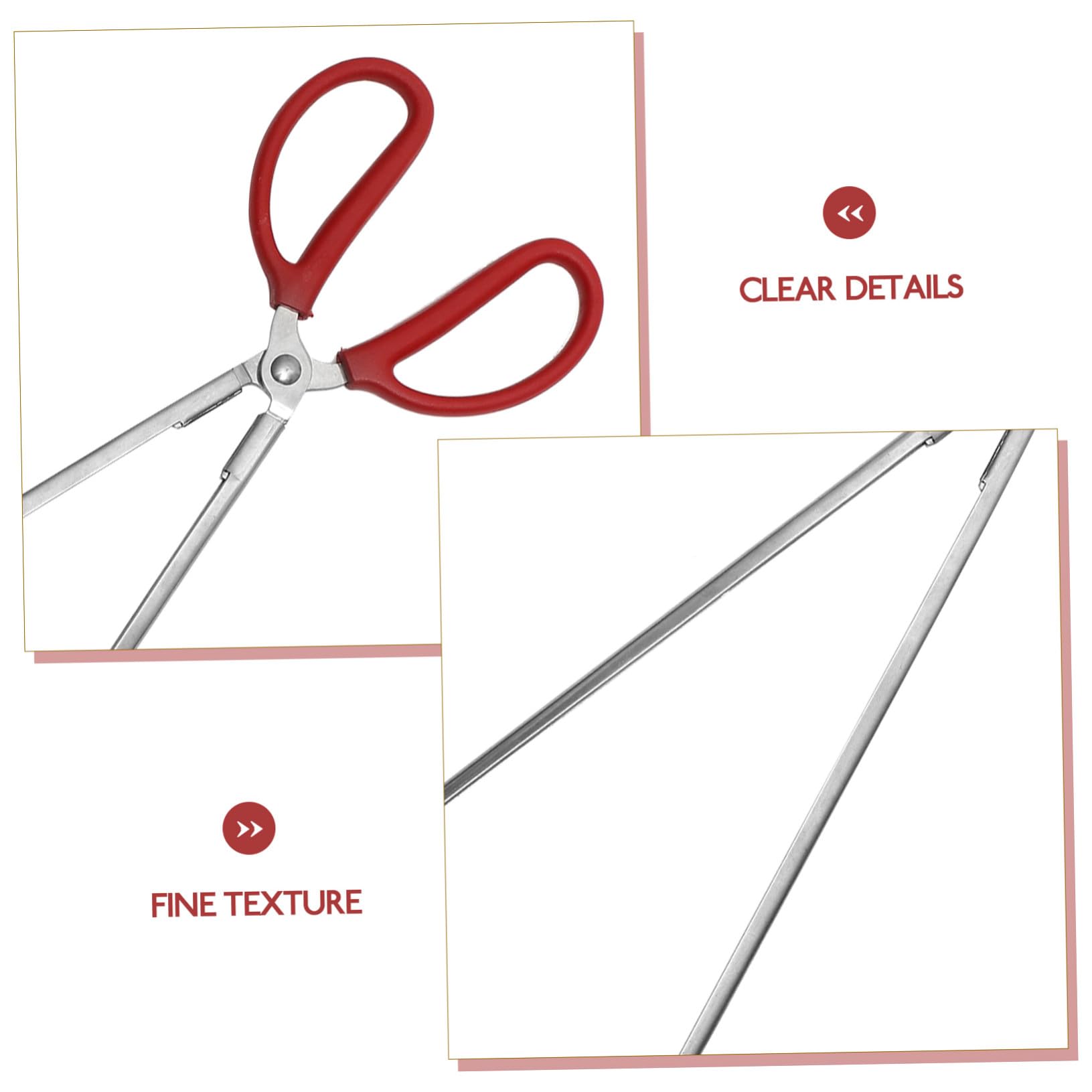 FOMIYES Pinzas Largas De Acero Inoxidable 2 Piezas (38 Cm y 51 Cm) Para Recoger Basura y Manipular Cangrejos, Anguilas y Peces De Barro, Herramienta Multiusos Para Exteriores, Jardinería y Pesca