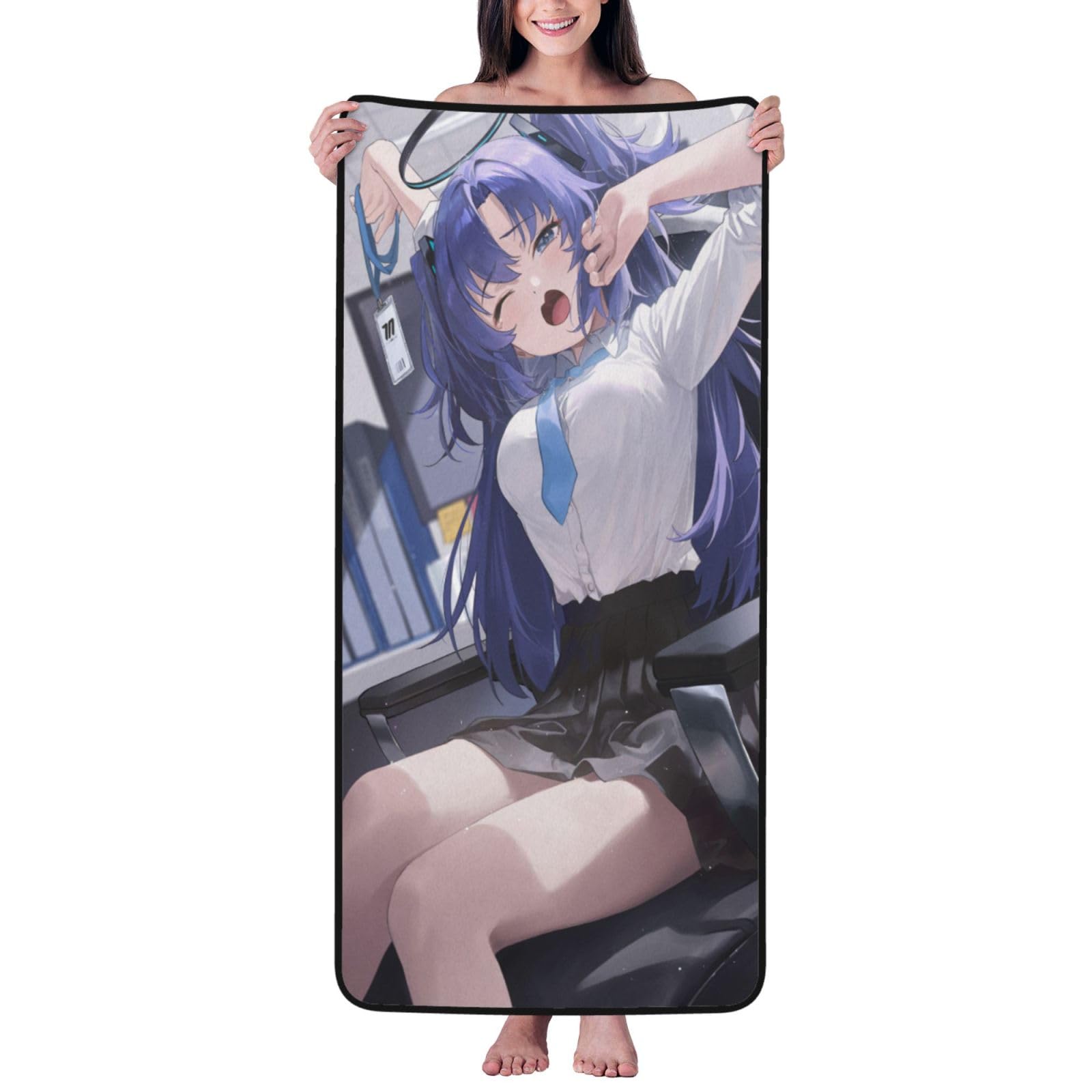 Amazon｜バスタオル ビーチタオル ブルーアーカイブ 早瀬ユウカ 1