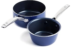 Cuisinart Blue Diamond Ceramic Nonstick Pots and Pans Cookware Set
