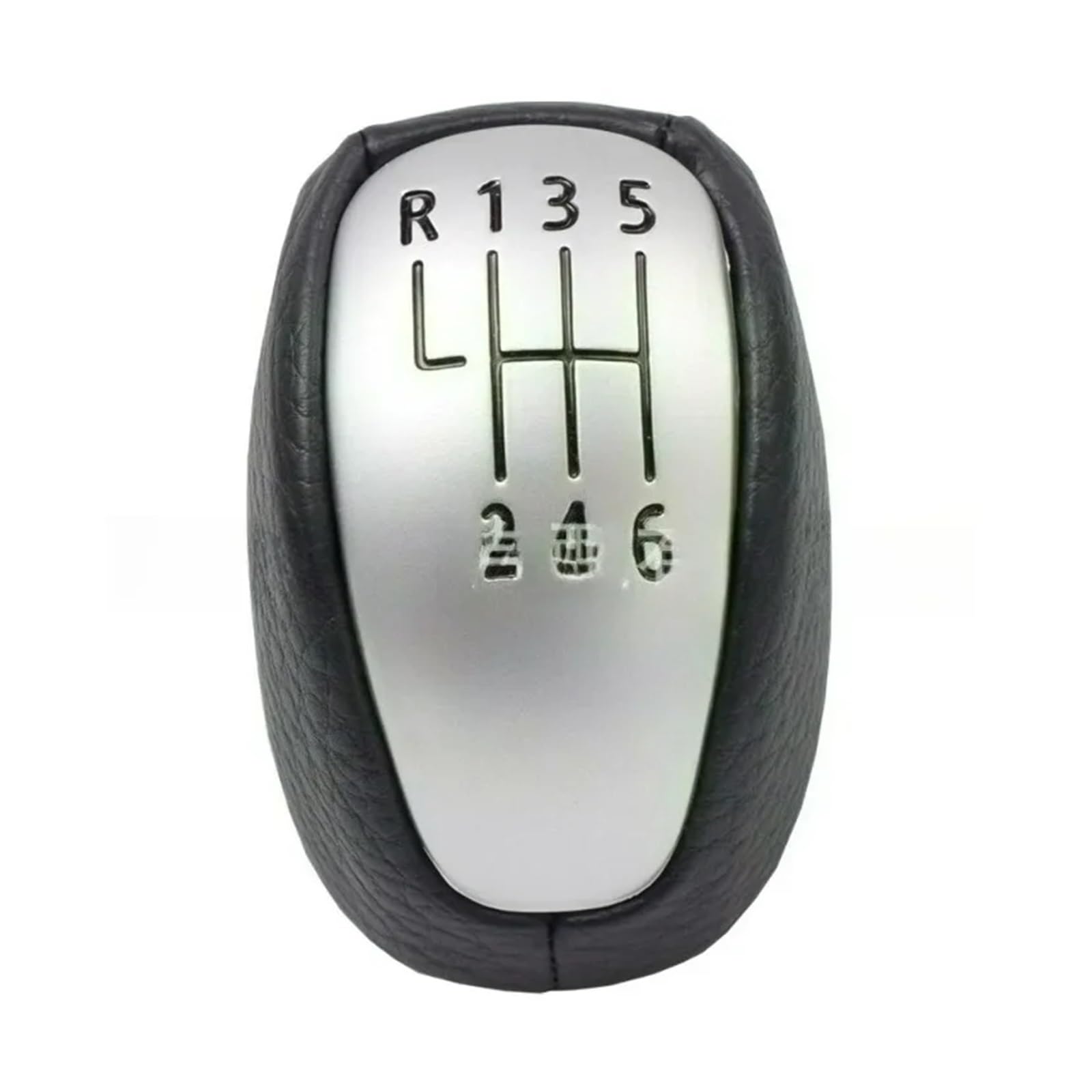 Rbevcrr Gear Knob Only Car Shift Lever Knob For Laguna Mk3 2007-2014 Pu 6 Speed Manual Gear Shift Knob Leather Stick Shifter Pen(Gear Knob Only)