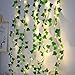 Produktbild 1 Stück LED Lichterkette Efeu Künstlich,Lichterkette mit Blättern,2M Fake Efeu Girlande mit 20 LED-Licht Batterie mit Timing-Funktion,Efeugirlande Lichterkette Innen,Grüne Blatt Efeuranke Lichterkette