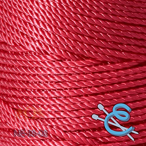 Image of Espiga No.18-100% Nylon Omega String Cord for Knitting and Crochet - 08 Pink