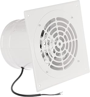 Ø 160mm Weiß Metall Rohrlüfter - Radiallüfter Ventilator Abluftventilator Axialventilator