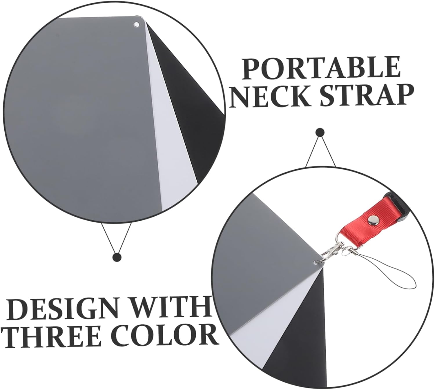 Grey Cards Photography Portable Exposure Cards for Accurate White Balance in Outdoor Photography Compact Design with White and Grey Shades