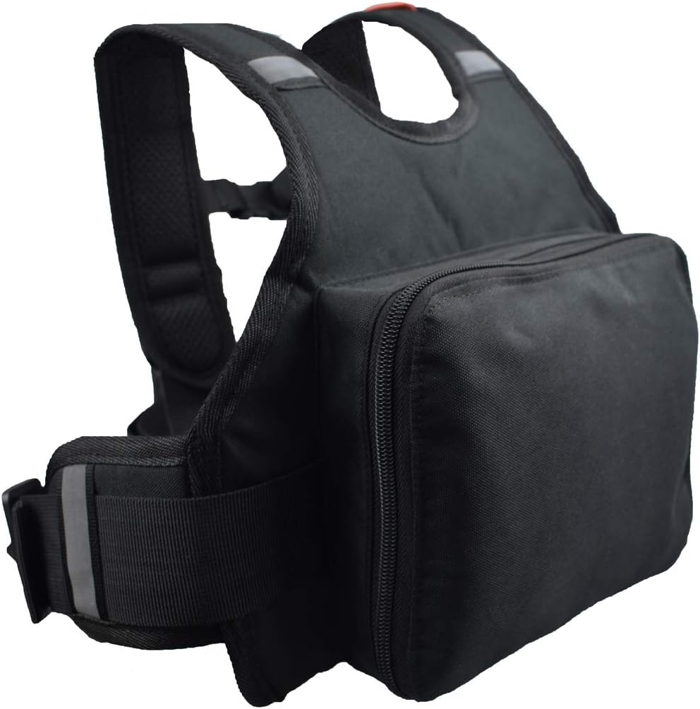 CHCYCLE Motorcycle Safety Belt for Kids Reflective and Foldable Harness Seat Straps Black