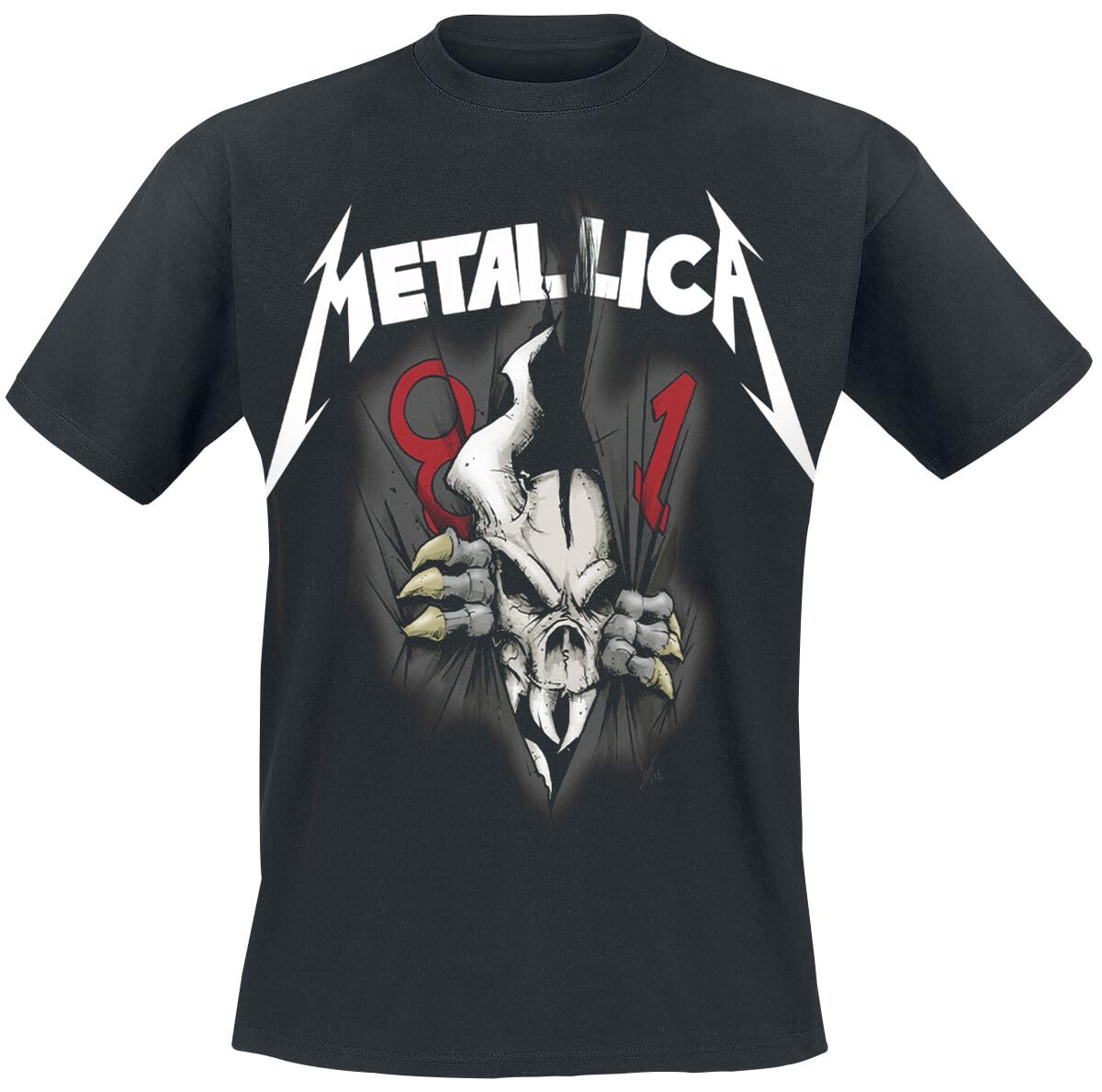 Metallica T Shirt 40th Anniversary Ripper Band Logo Official Mens Black XXL