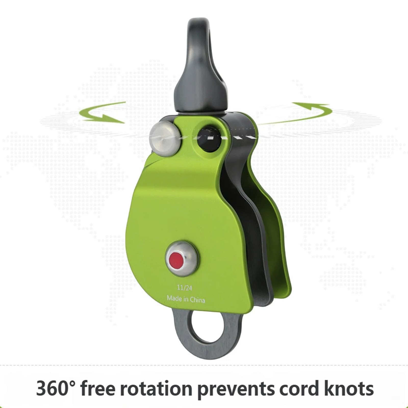 Professionelle Doppel Einzelrolle, glatt gleitende Riemenscheibe, Wirbel, Riemenscheiben Mechanismus für Extreme Outdoor Sportaktivitäten, Wirbel