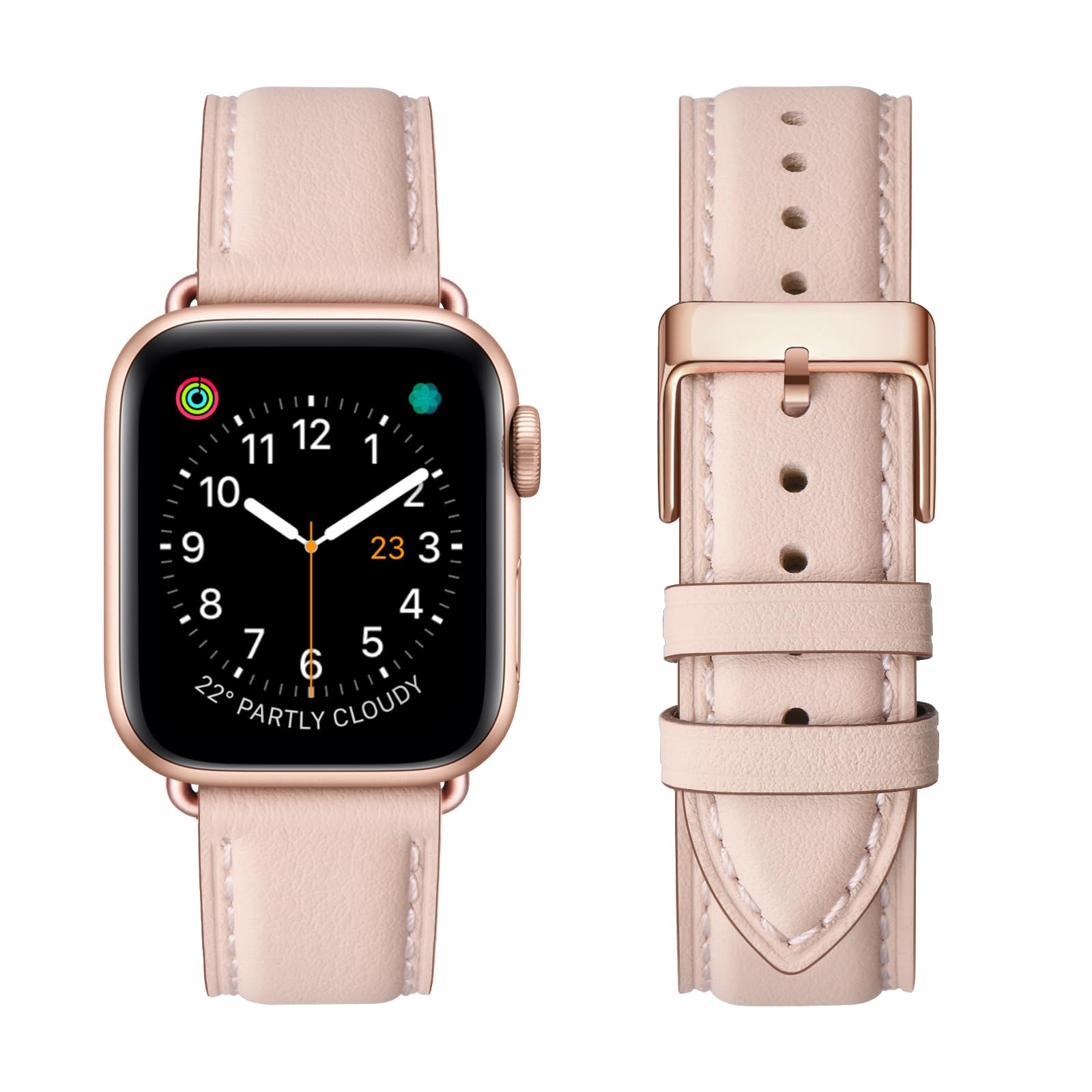 Genuine Leather Band Compatible with Apple Watch Bands for Women Office