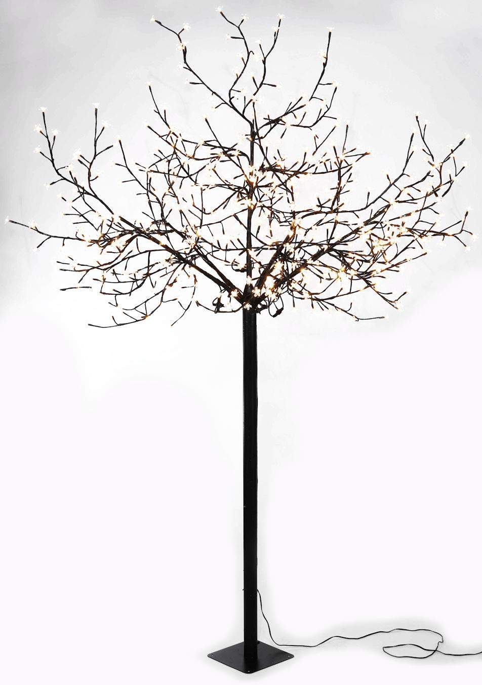 Spetebo - Árbol de Luces led (600 ledes, 250 cm, para Uso en Interiores y Exteriores, luz Blanca cálida)