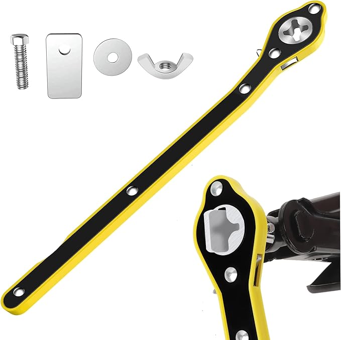KAISAL Auto LaborSaving Jack Ratchet Wrench for Car Scissor Jack, 360