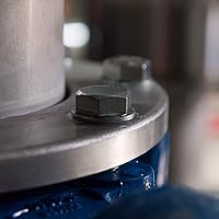 Vista 7 de 10 tornillos hexagonales M8 M8-0.049 x 0.787 in UNC de cabeza hexagonal A2-70 (304) de acero inoxidable totalmente roscados, acabado liso