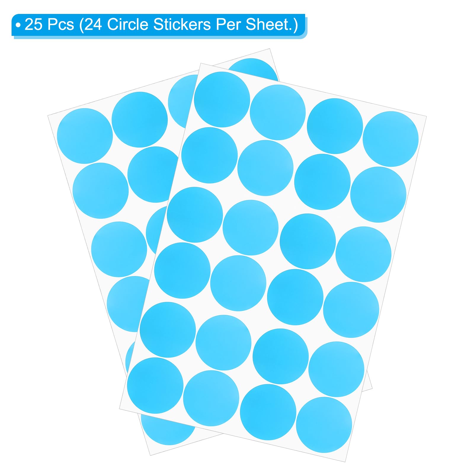 PATIKIL Round Colored Stickers 1.2" - Image 3