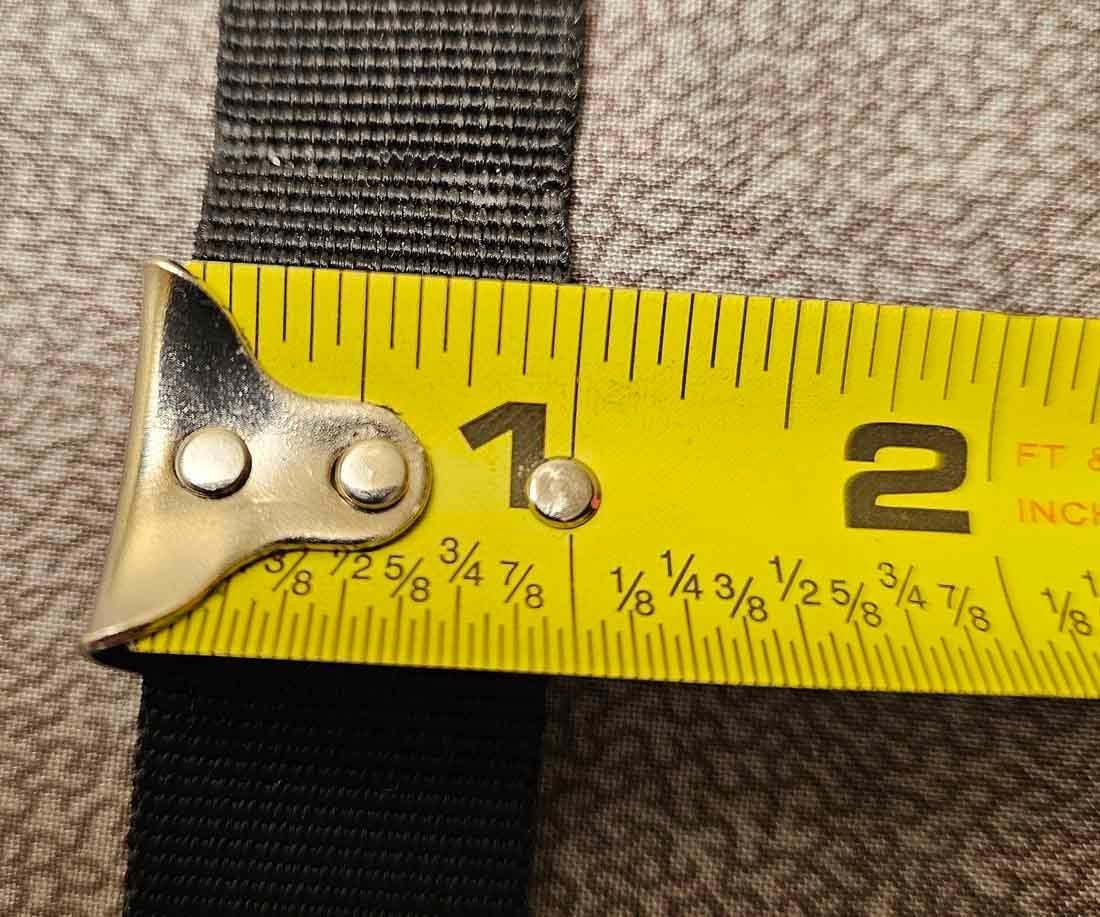 Lashing Straps with Padded Buckles Adjustable Cam Buckle Tie Down Cinch Strap for Packing Black 1in x10ft 4 Pack