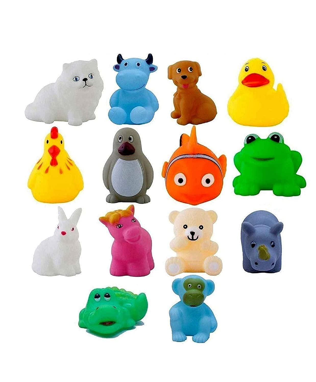 Animal Shape Toy for New Born Babies, Fun Bath time Buddies for Toddlers (14 PCS CHU-CHU) (B09BM83WDL) Amazon Price History, Amazon Price Tracker