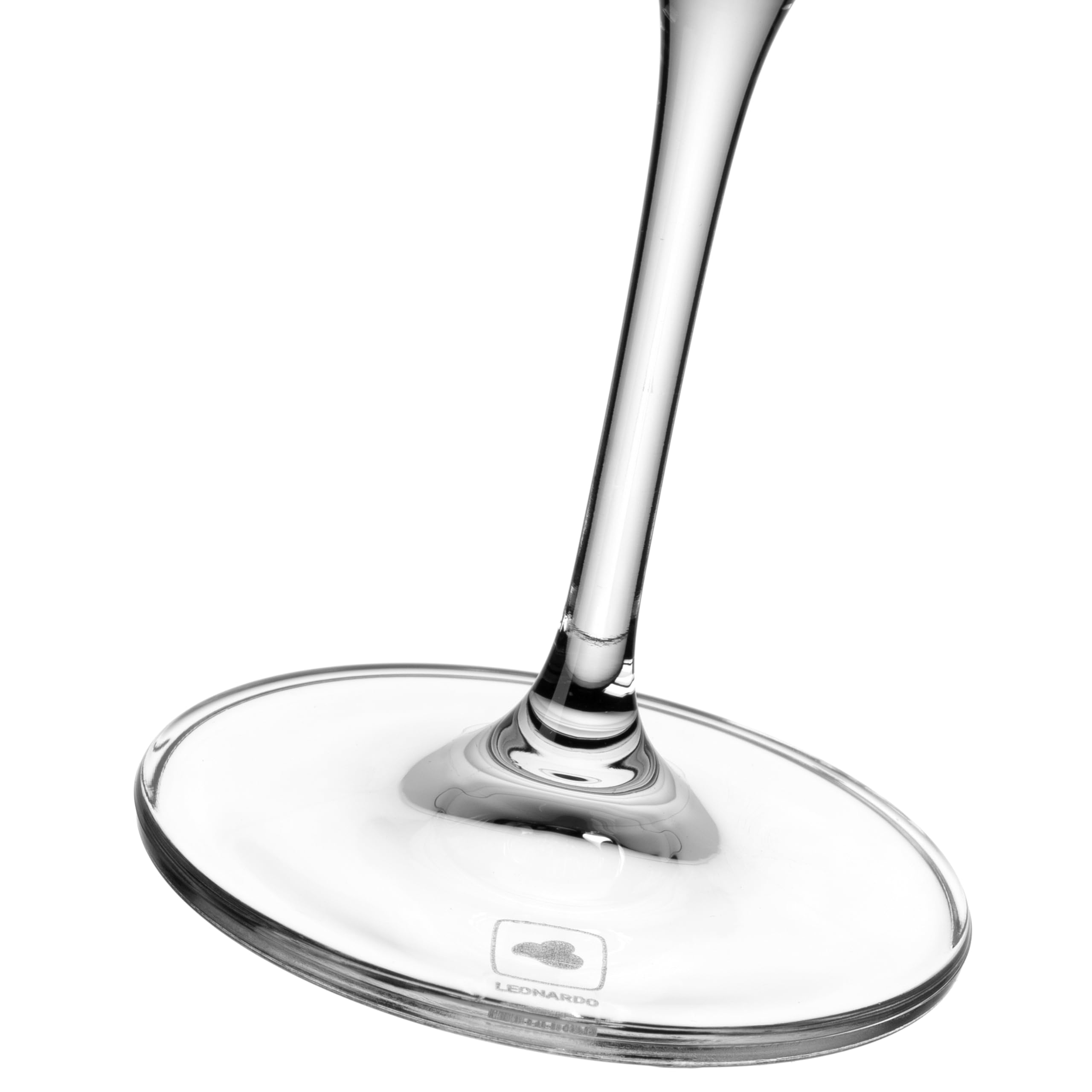 LEONARDO HOME Cesti 061964 Lot de 6 flûtes à champagne à pied bas, passent au lave-vaisselle, résistantes aux chocs, conviennent à un usage quotidien, verres à champagne élégants de qualité supérieure