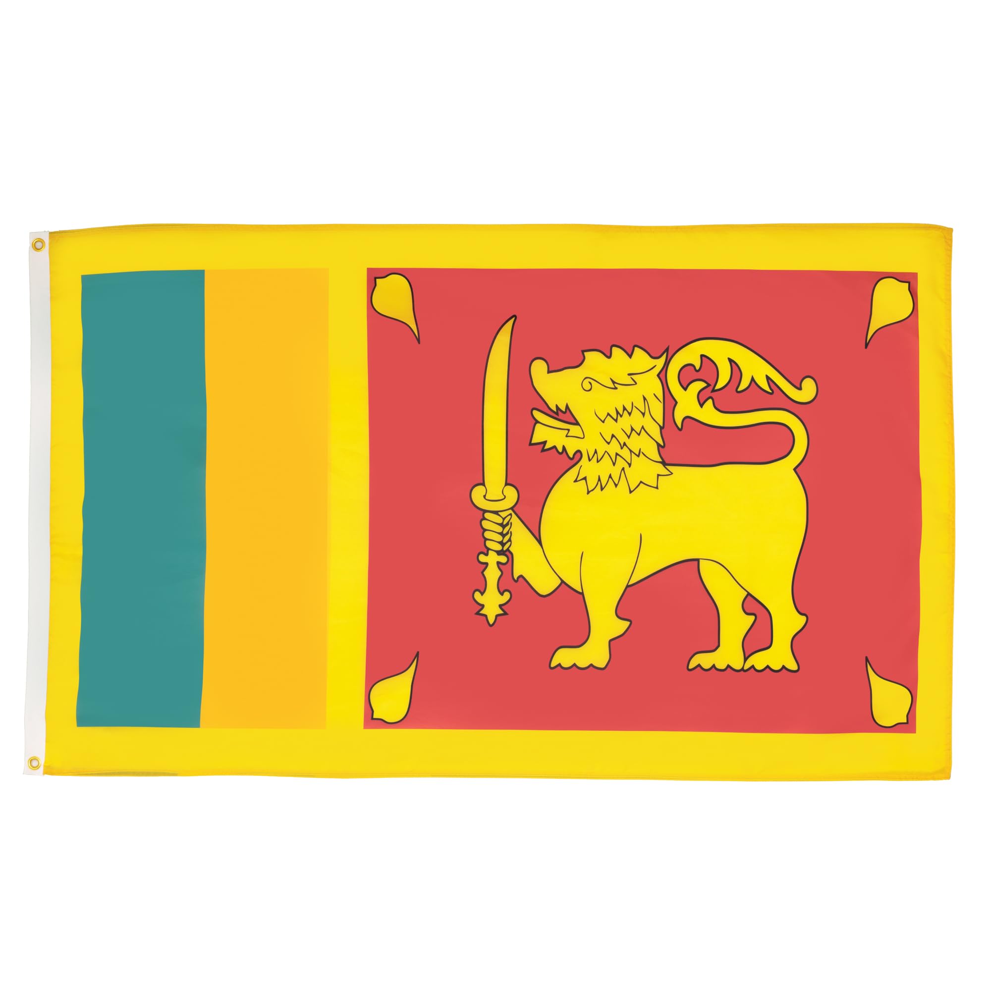 AZ FLAG - Sri Lanka Flag - 2x3 Ft - 100D Polyester Sri Lankan Banner with Two Metal Grommets - Fade Resistant - Vivid Colors - 2' x 3' Feet - 90x60 Cm