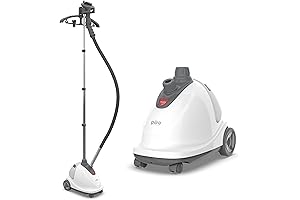 PureSteam XL Standing Fabric Steamer - Attack the Toughest Wrinkles with a Garment Warrior