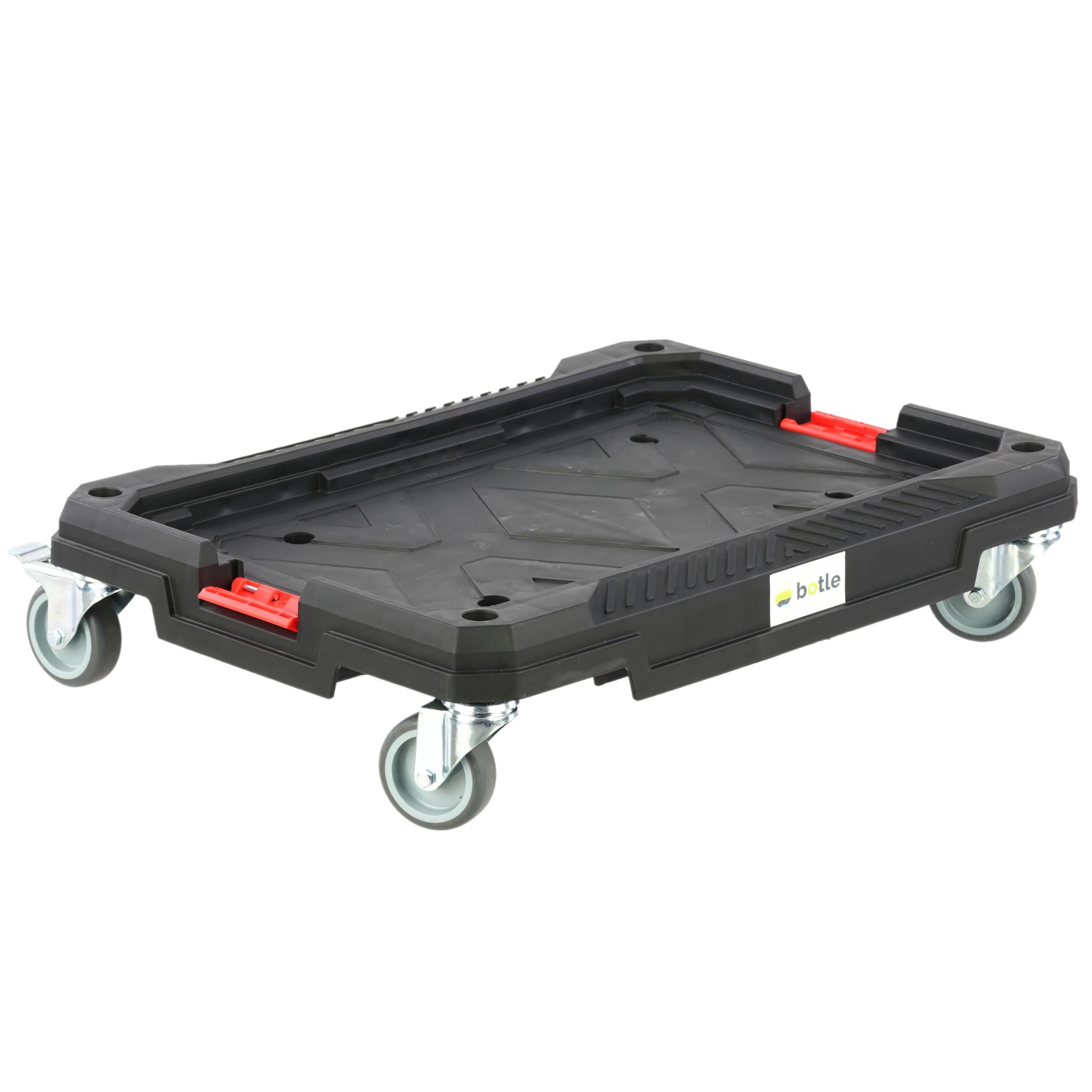 Piattaforma mobile 4 ruote con 3 grandi scatole portautensili altezza 77 cm Set modulare serie Basic