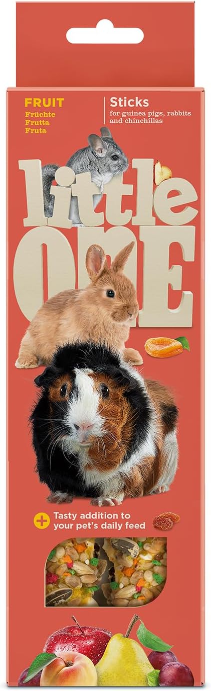 Little One Sticks for guinea pigs, rabbits and chinchillas with fruit 2x60gm