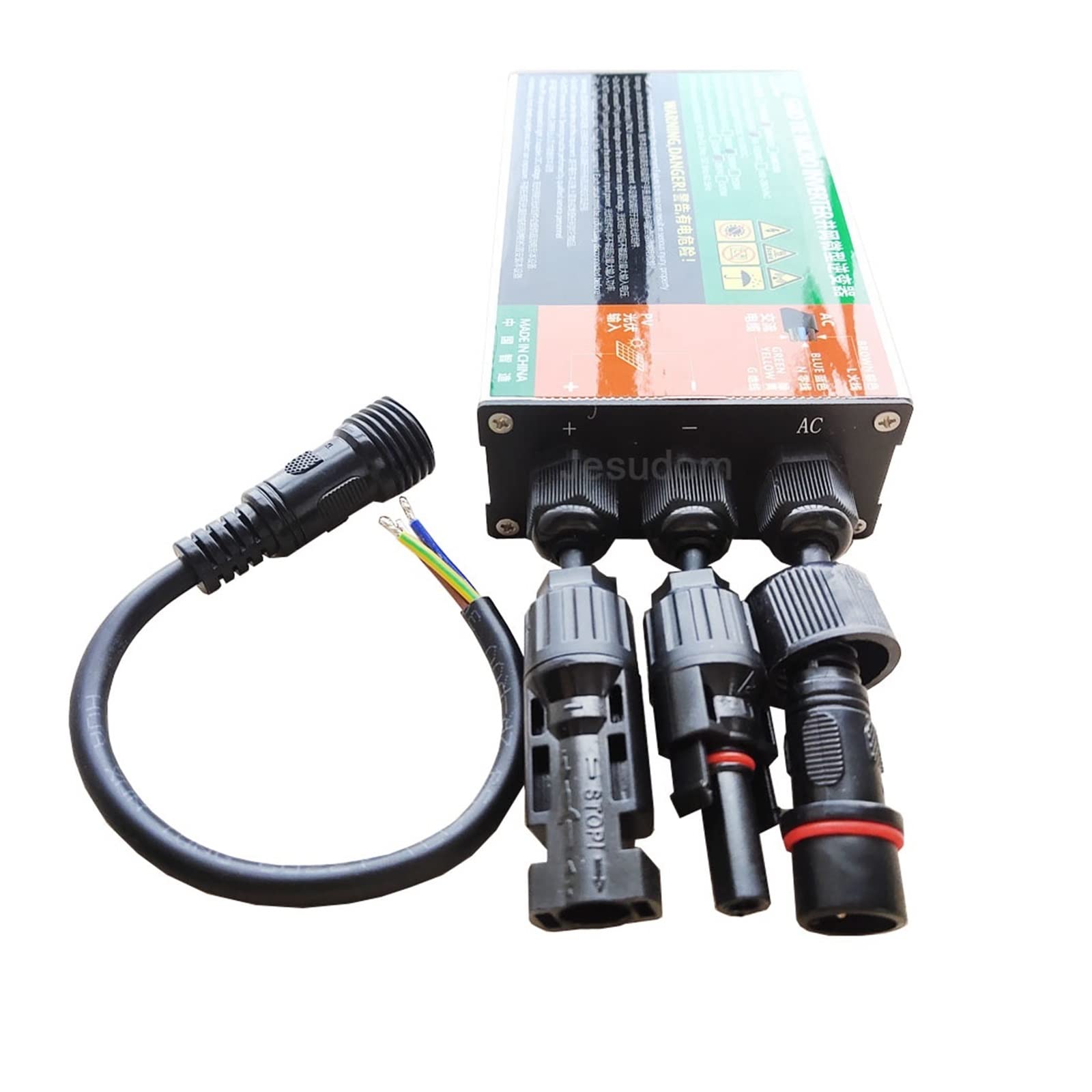 Seria 260 W 300 W 350 W Solar Grid Tie Micro Waterproof Inverter DC 18V-50V do AC110V-230V 50HZ/60HZ Solar PV Inverter (Gmi260w, 18V-50VDC-180V-280VAC)