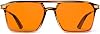 Goiteia 100% Orange Blue Light Blocking Glasses-Amber Tint Gaming Glasses for Better SleepEyes StrainLight Sensitive-Ultra Light & Spring Hinges for Better Comfor
