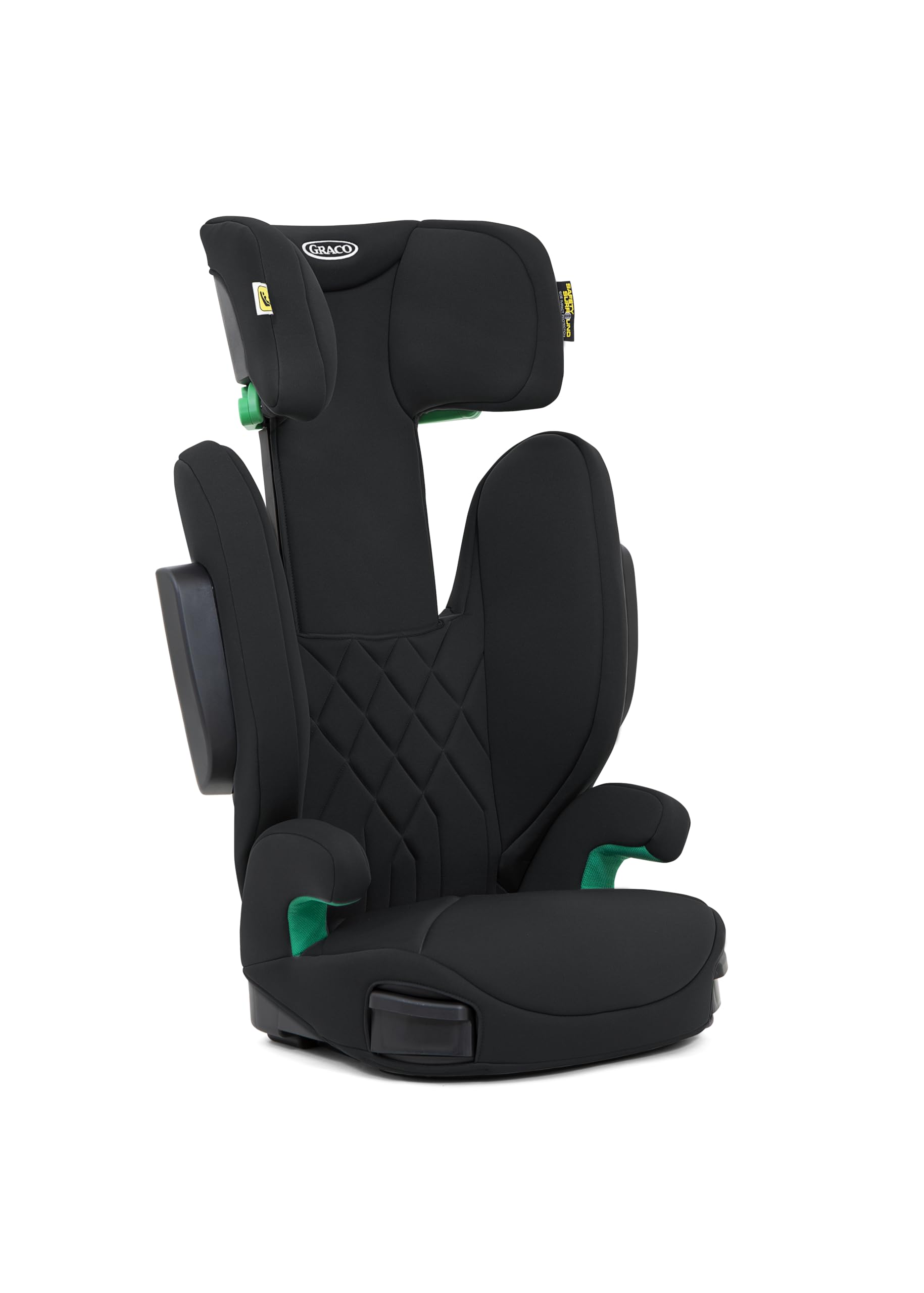 Graco - EverSure™ i-Size R129 Elevador con respaldo, de 100 a 150 cm (3,5 a 12 años aprox.), aprobación de la ADAC con calificación de 4 estrellas, ligero solo 5 kg, color Black