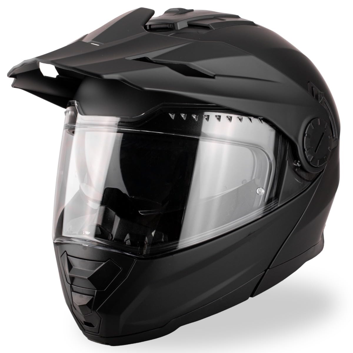 VINZ Prado Enduro Helm mit Sonnenblende | Klapphelm mit ECE 22.06 | Motorrad Helm Integralhelm Crosshelm | Motorradhelm Klappbar | In Gr. XS-XXL
