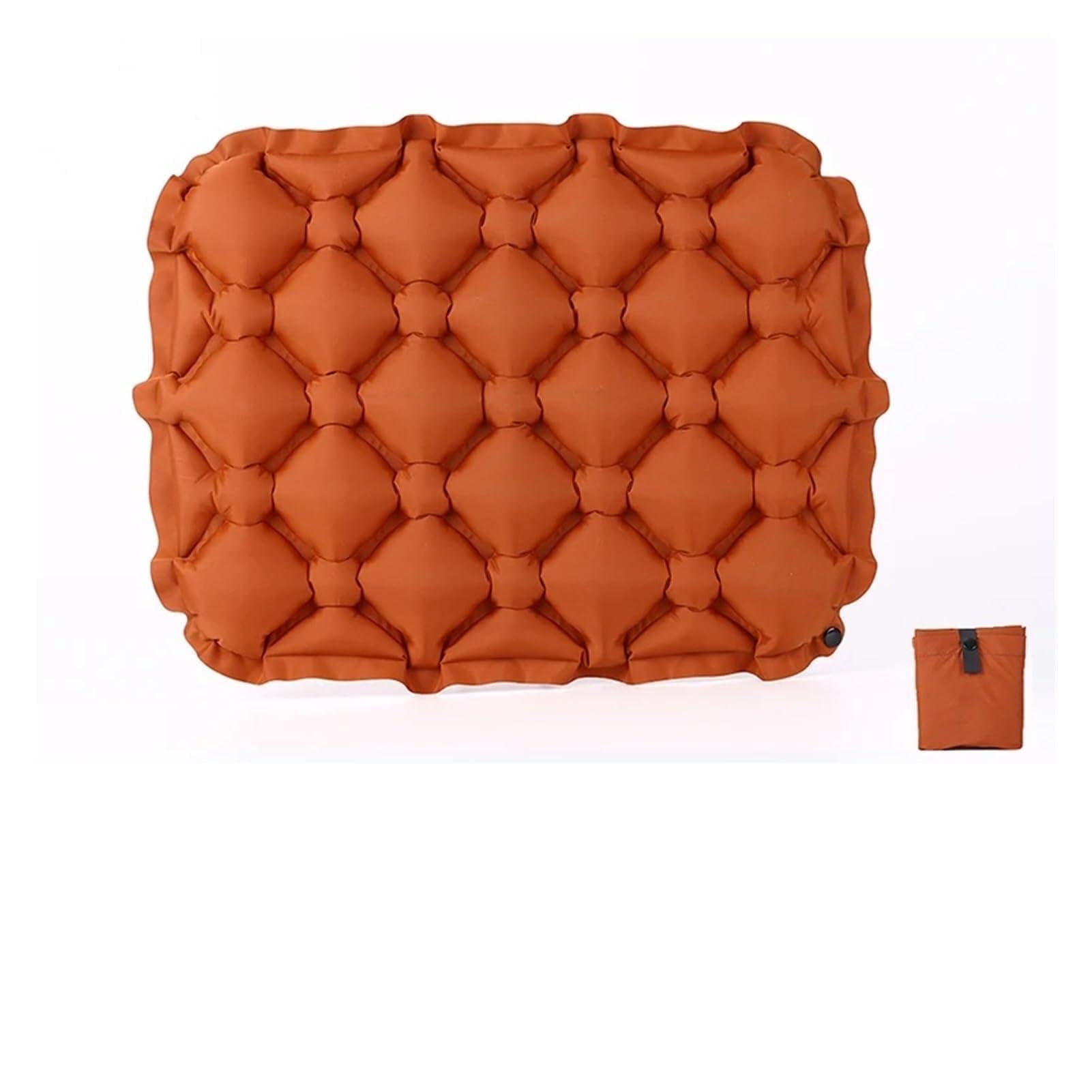 Hviyroi car seat cushion Inflatable Portable Travel Seat Cushion Water Resistant(Orange)