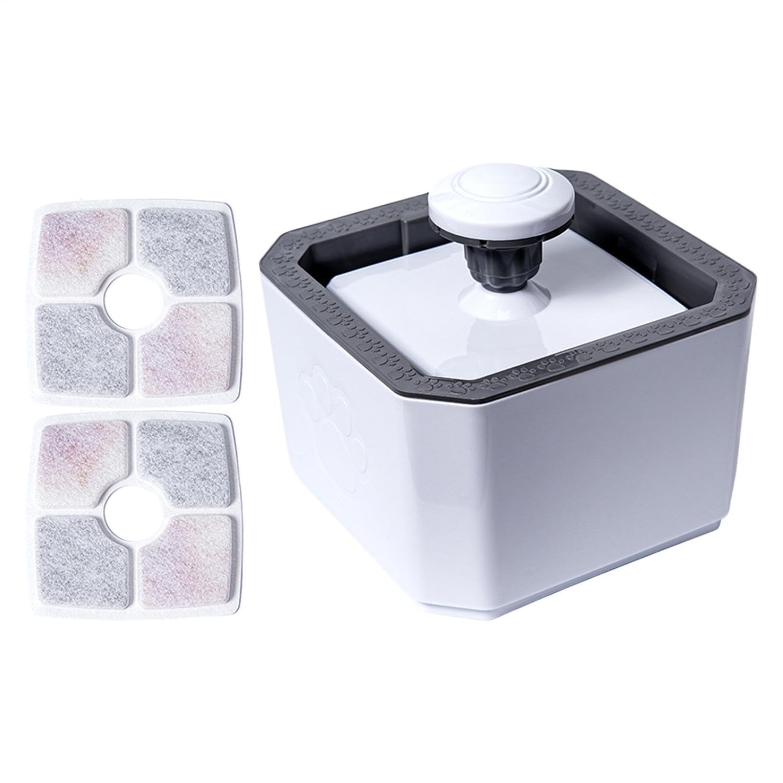 Staccabile alimentato USB astuto senza fili della fontana 2.5L del gatto con il filtro | Fontana per gatti, per appartamento, vacanze, viaggi, balcone, cuccioli, gattini