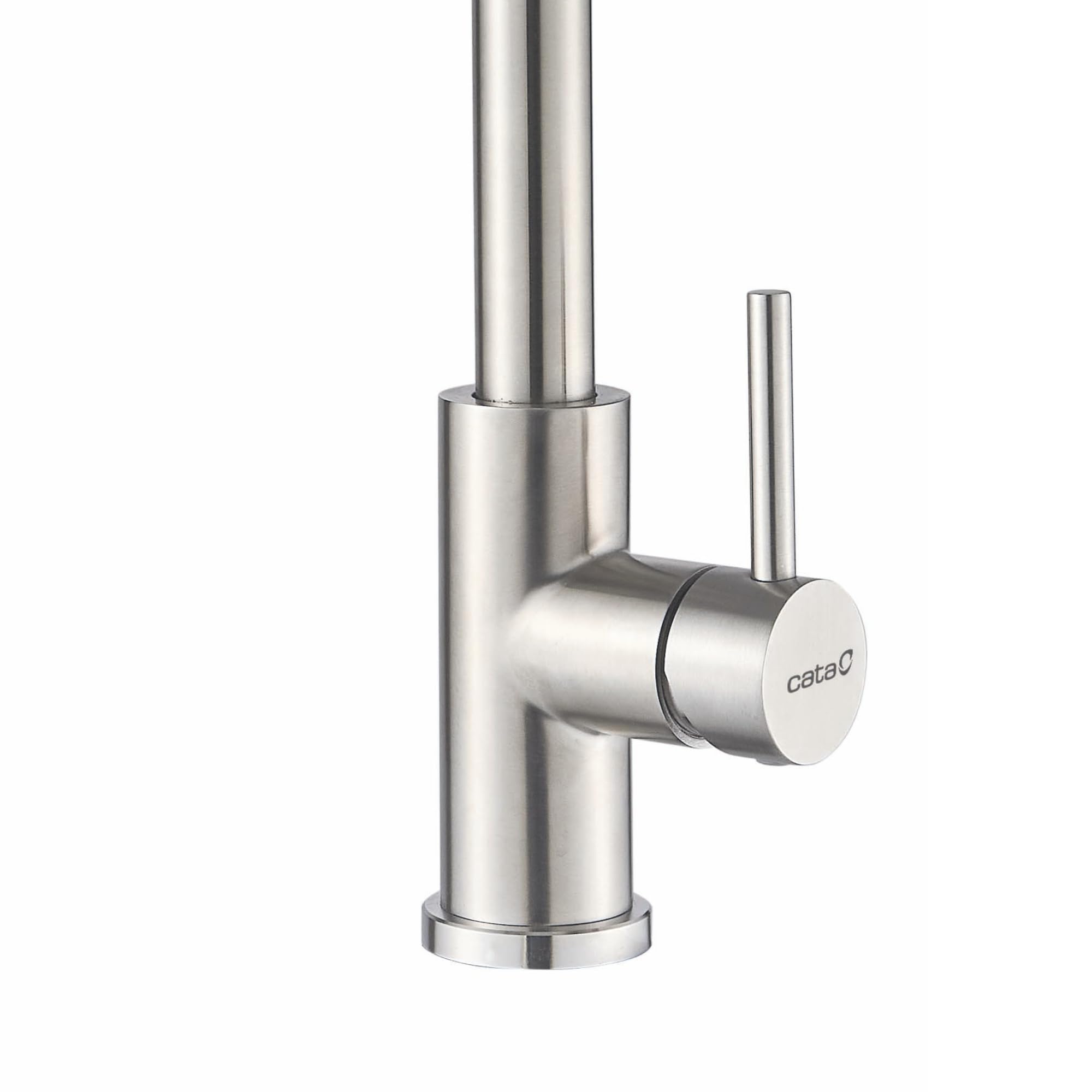 CATA Grifo de Cocina XSE X/B, Caño Alto, Monomando, Cartucho Cerámico, Giratorio 360º, Extraíble, Aireador, Anti Calcáreo, Satinado, Reductor Caudal 5L, Función Ducha, Flexible Acabado Inoxidable