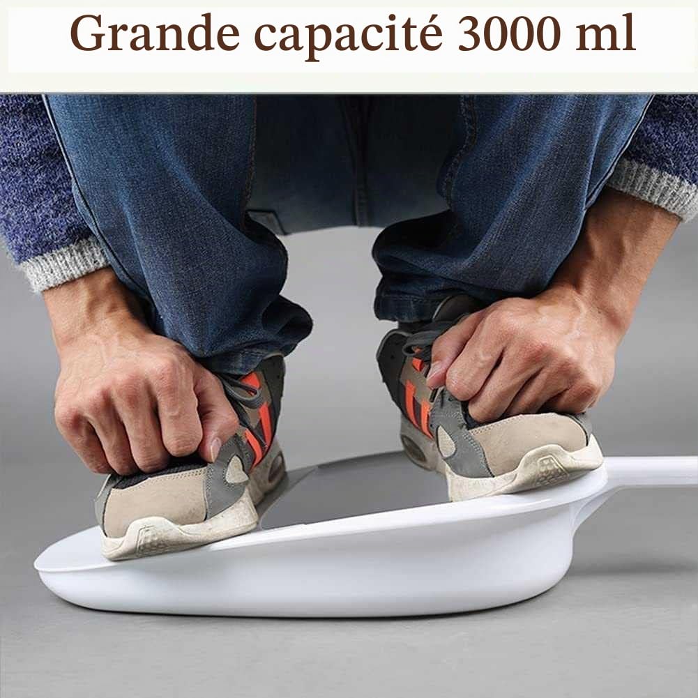 Bassine de lit pour adultes bariatriques sans déversement ni éclaboussures, bassin de lit pour femmes, hommes, personnes âgées, bassin de lit ferme épais et stable en polypropylène